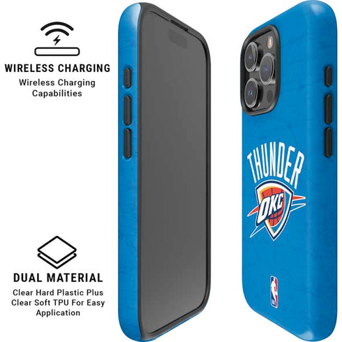 NBA OKC Thunder Distressed iPhone 16 Pro Magsafe Impact Case