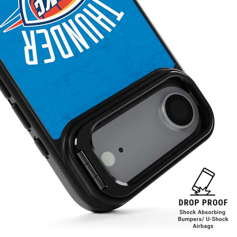 NBA OKC Thunder Distressed iPhone 17 Air Kickstand Case