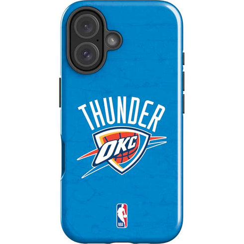 NBA OKC Thunder Distressed iPhone 17 Impact Case