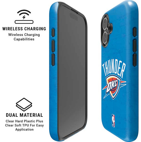 NBA OKC Thunder Distressed iPhone 17 Magsafe Impact Case
