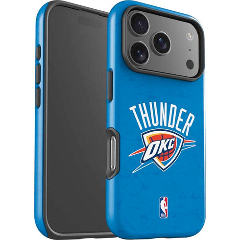 NBA OKC Thunder Distressed iPhone 17 Pro Impact Case