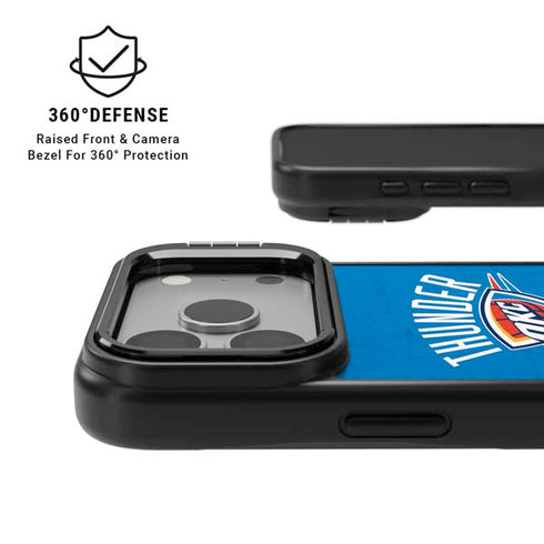 NBA OKC Thunder Distressed iPhone 17 Pro Kickstand Case