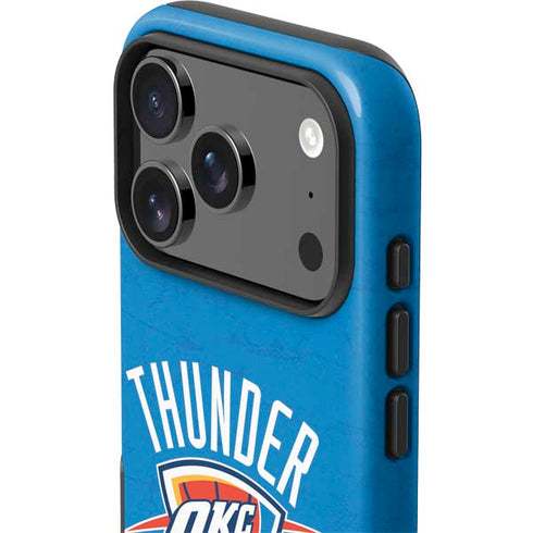 NBA OKC Thunder Distressed iPhone 17 Pro Max Impact Case