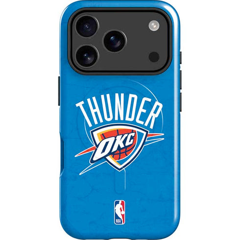 NBA OKC Thunder Distressed iPhone 17 Pro Max Magsafe Impact Case