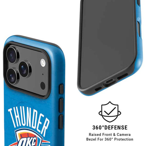 NBA OKC Thunder Distressed iPhone 17 Pro Max Magsafe Impact Case