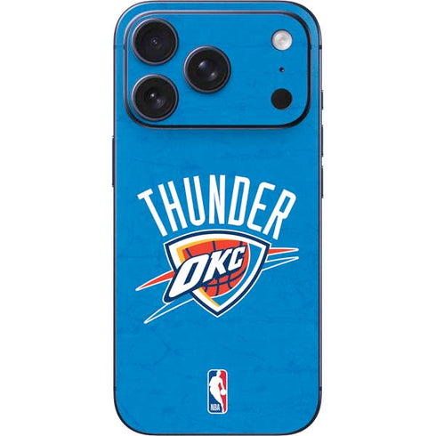NBA OKC Thunder Distressed iPhone 17 Pro Max Skin