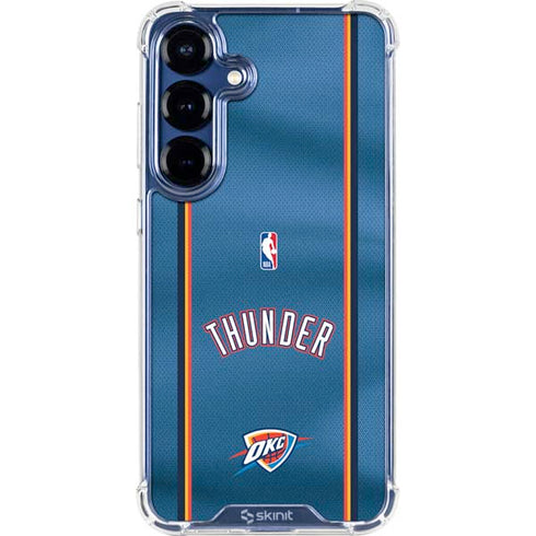 NBA Oklahoma City Thunder Jersey Galaxy S25 FE Clear Case