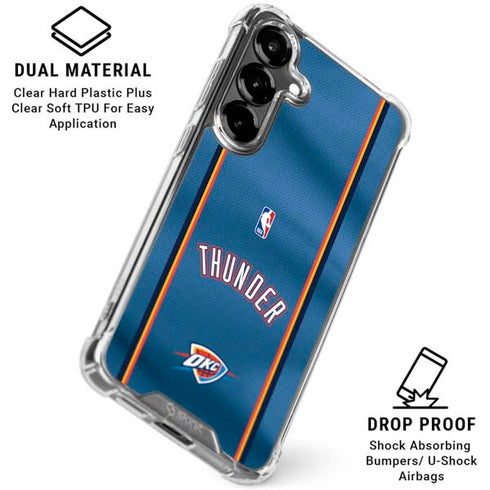 NBA Oklahoma City Thunder Jersey Galaxy S26 Plus Clear Case