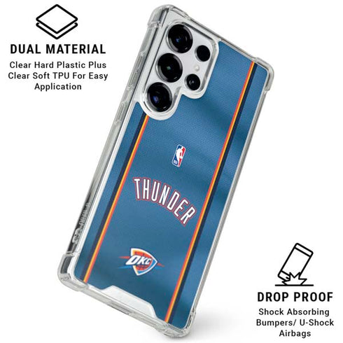 NBA Oklahoma City Thunder Jersey Galaxy S26 Ultra Clear Case