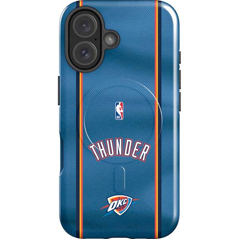 NBA Oklahoma City Thunder Jersey iPhone 16 Magsafe Impact Case