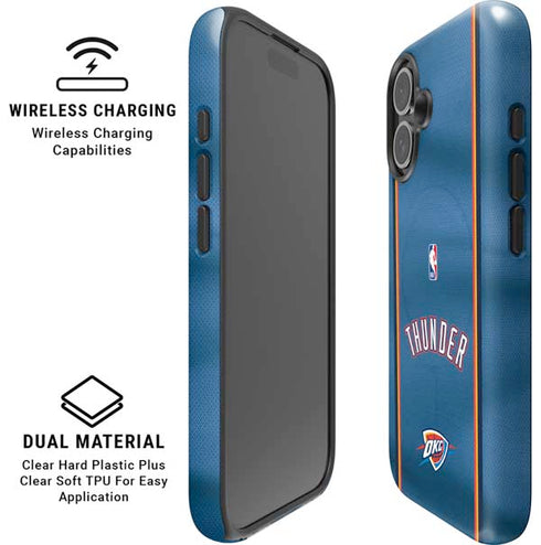 NBA Oklahoma City Thunder Jersey iPhone 16 Magsafe Impact Case
