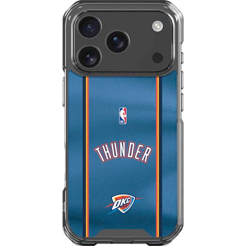 NBA Oklahoma City Thunder Jersey iPhone 17 Pro Clear Case