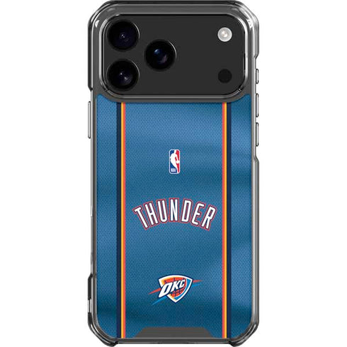 NBA Oklahoma City Thunder Jersey iPhone 17 Pro Max Clear Case