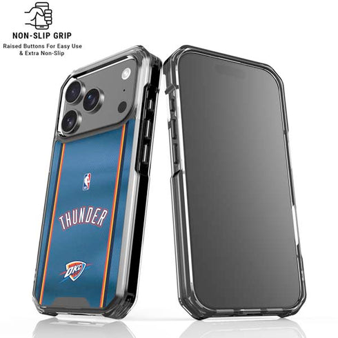 NBA Oklahoma City Thunder Jersey iPhone 17 Pro Max Clear Case