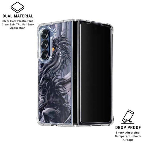 Thunderstrike by Ruth Thompson Galaxy Z Fold6 Clear Case