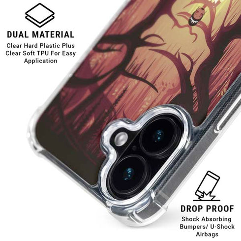 Disney Princess and The Frog Tiana and Dr. Facilier iPhone 16 Plus Clear Case