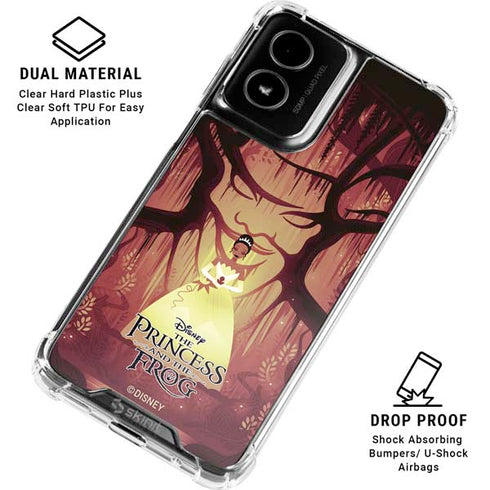 Disney Princess and The Frog Tiana and Dr. Facilier Moto G Power 5G (2024) Clear Case