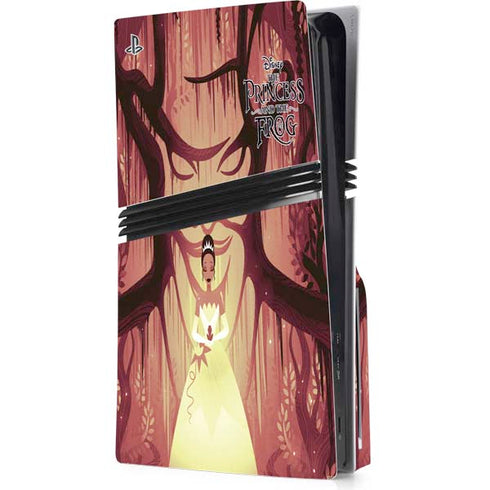 Disney Princess and The Frog Tiana and Dr. Facilier PS5 Pro Disk Console Skin