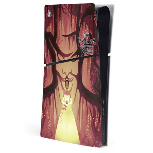 Disney Princess and The Frog Tiana and Dr. Facilier PS5 Slim Digital Edition Console Skin