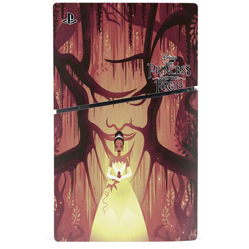 Disney Princess and The Frog Tiana and Dr. Facilier PS5 Slim Digital Edition Console Skin