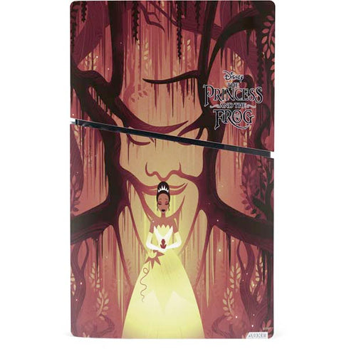Disney Princess and The Frog Tiana and Dr. Facilier PS5 Slim Digital Edition Console Skin