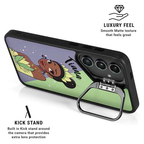 Disney Princess Tiana Art Galaxy S25 Kickstand Case