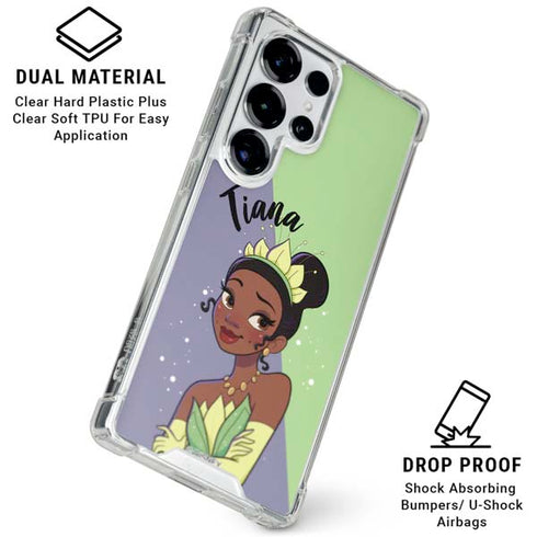 Disney Princess Tiana Art Galaxy S25 Ultra Clear Case