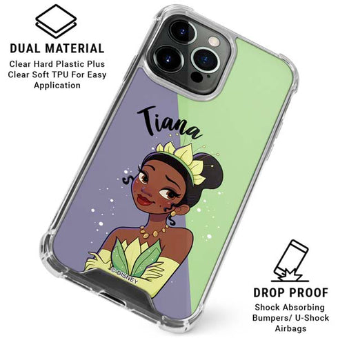 Disney Princess Tiana Art iPhone 16 Pro Max Clear Case