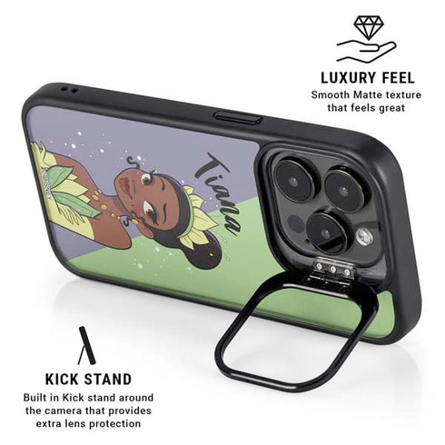 Disney Princess Tiana Art iPhone 16 Pro Max Kickstand Case