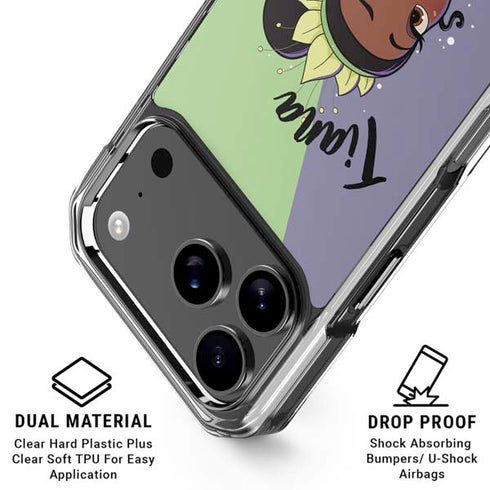 Disney Princess Tiana Art iPhone 17 Pro Max Clear Case