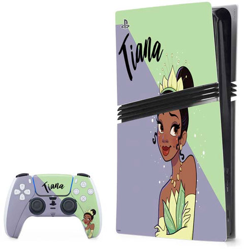 Disney Princess Tiana Art PS5 Pro Bundle Skin
