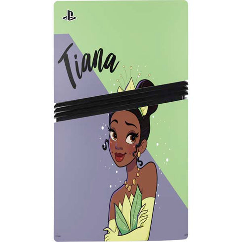 Disney Princess Tiana Art PS5 Pro Disk Console Skin