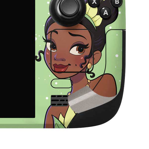 Disney Princess Tiana Art Steam Deck Handheld Gaming Computer OLED Skin