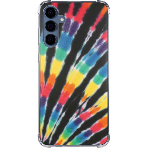 Liquid Blue Tie Dye - Rainbow Galaxy A35 5G Clear Case