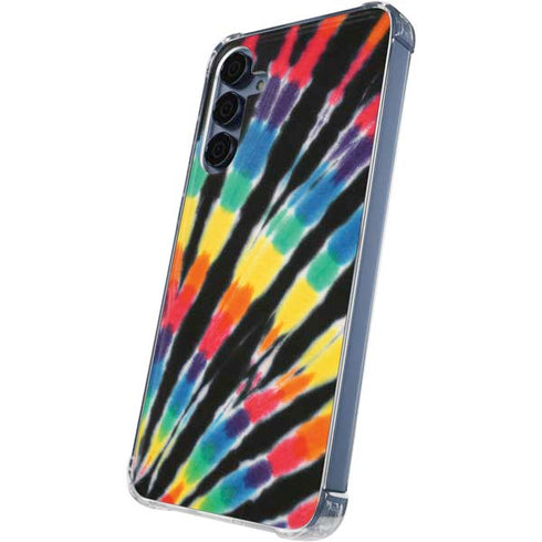 Liquid Blue Tie Dye - Rainbow Galaxy A35 5G Clear Case