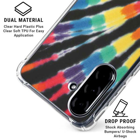 Liquid Blue Tie Dye - Rainbow Galaxy A36 5G Clear Case
