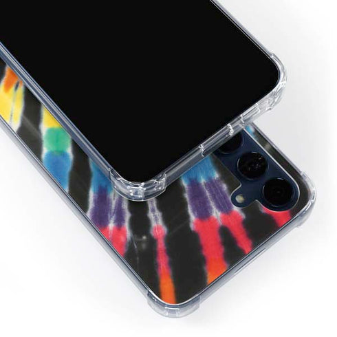Liquid Blue Tie Dye - Rainbow Galaxy A55 5G Clear Case