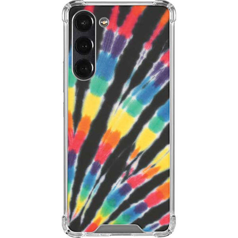 Liquid Blue Tie Dye - Rainbow Galaxy S24 FE Clear Case