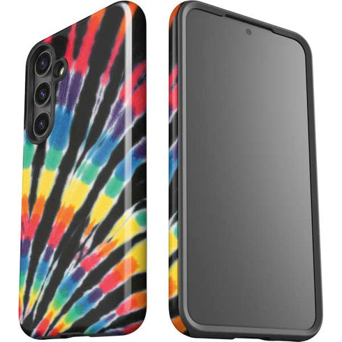 Liquid Blue Tie Dye - Rainbow Galaxy S25 Impact Case