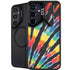 Liquid Blue Tie Dye - Rainbow Galaxy S25 Kickstand Case