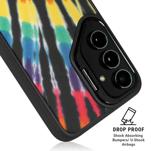 Liquid Blue Tie Dye - Rainbow Galaxy S25 Kickstand Case