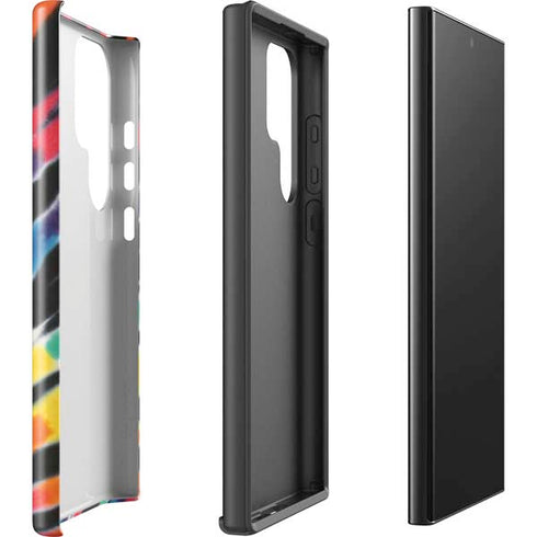 Liquid Blue Tie Dye - Rainbow Galaxy S25 Ultra Impact Case