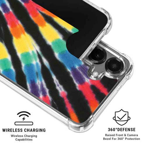 Liquid Blue Tie Dye - Rainbow Galaxy S26 Plus Clear Case