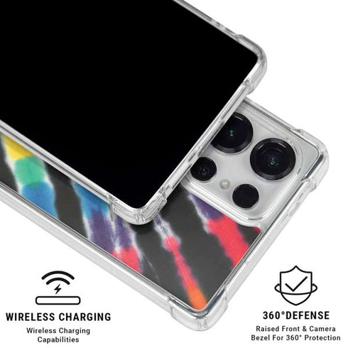Liquid Blue Tie Dye - Rainbow Galaxy S26 Ultra Clear Case