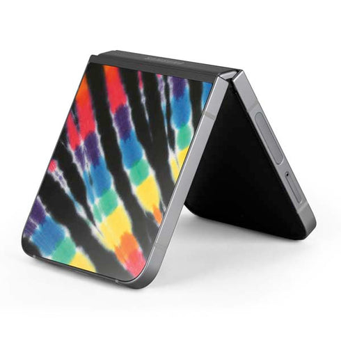 Liquid Blue Tie Dye - Rainbow Galaxy Z Flip6 Skin