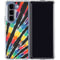 Liquid Blue Tie Dye - Rainbow Galaxy Z Fold5 5G Clear Case