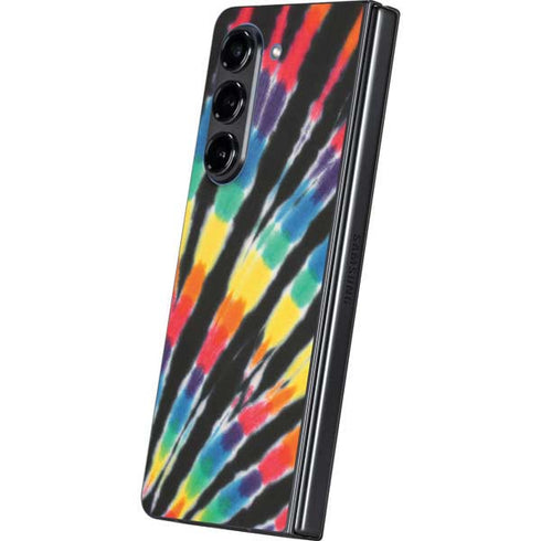 Liquid Blue Tie Dye - Rainbow Galaxy Z Fold5 5G Skin