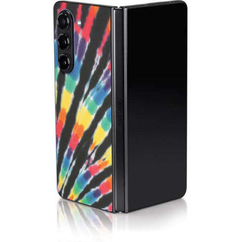 Liquid Blue Tie Dye - Rainbow Galaxy Z Fold5 5G Skin