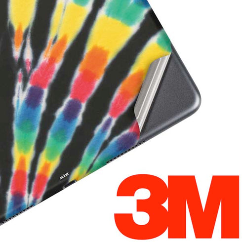 Liquid Blue Tie Dye - Rainbow iPad Skins