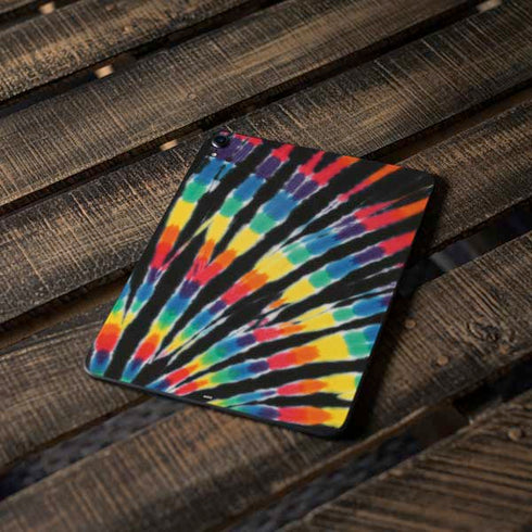Liquid Blue Tie Dye - Rainbow Apple iPad Pro Skin